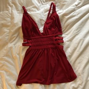 EXPRESS Rose Red Strappy Tank Top